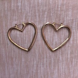 Shashi Heart Hoop Earrings